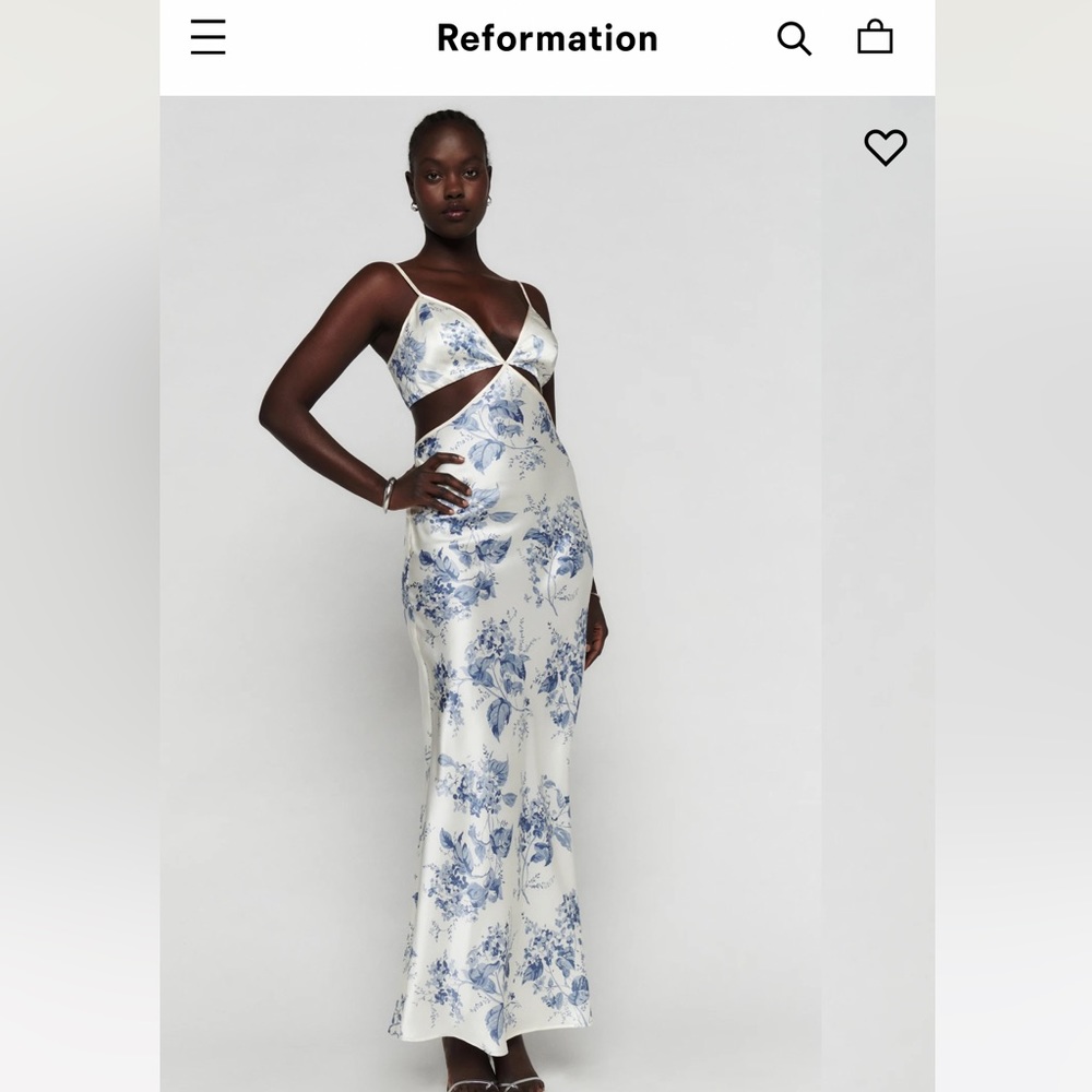 Reformation Poppies silk dress size 4